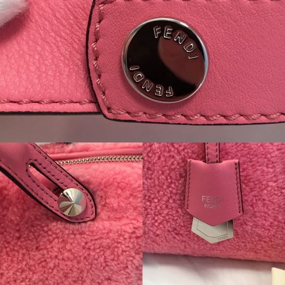 Sale Authentic Fendi By The Way Shearling satchel - Picture 8 of 8